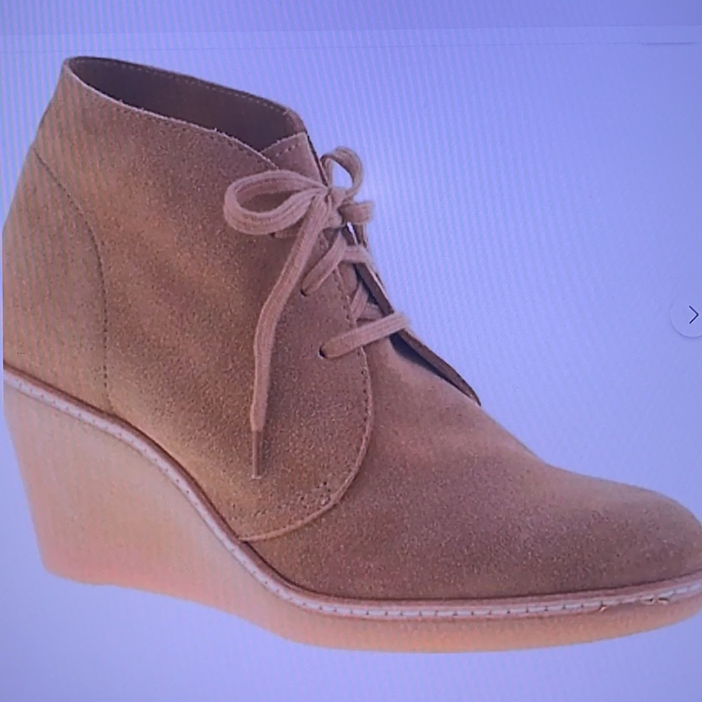 J. Crew McAllister Wedge Bootie in Nut size 7